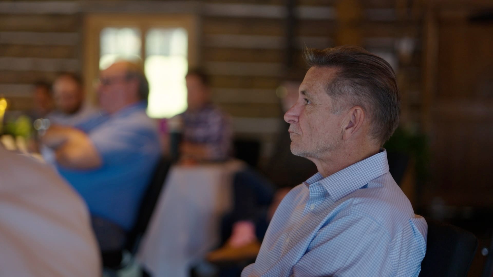 Hank Haines listening during the 2026 all-hands
